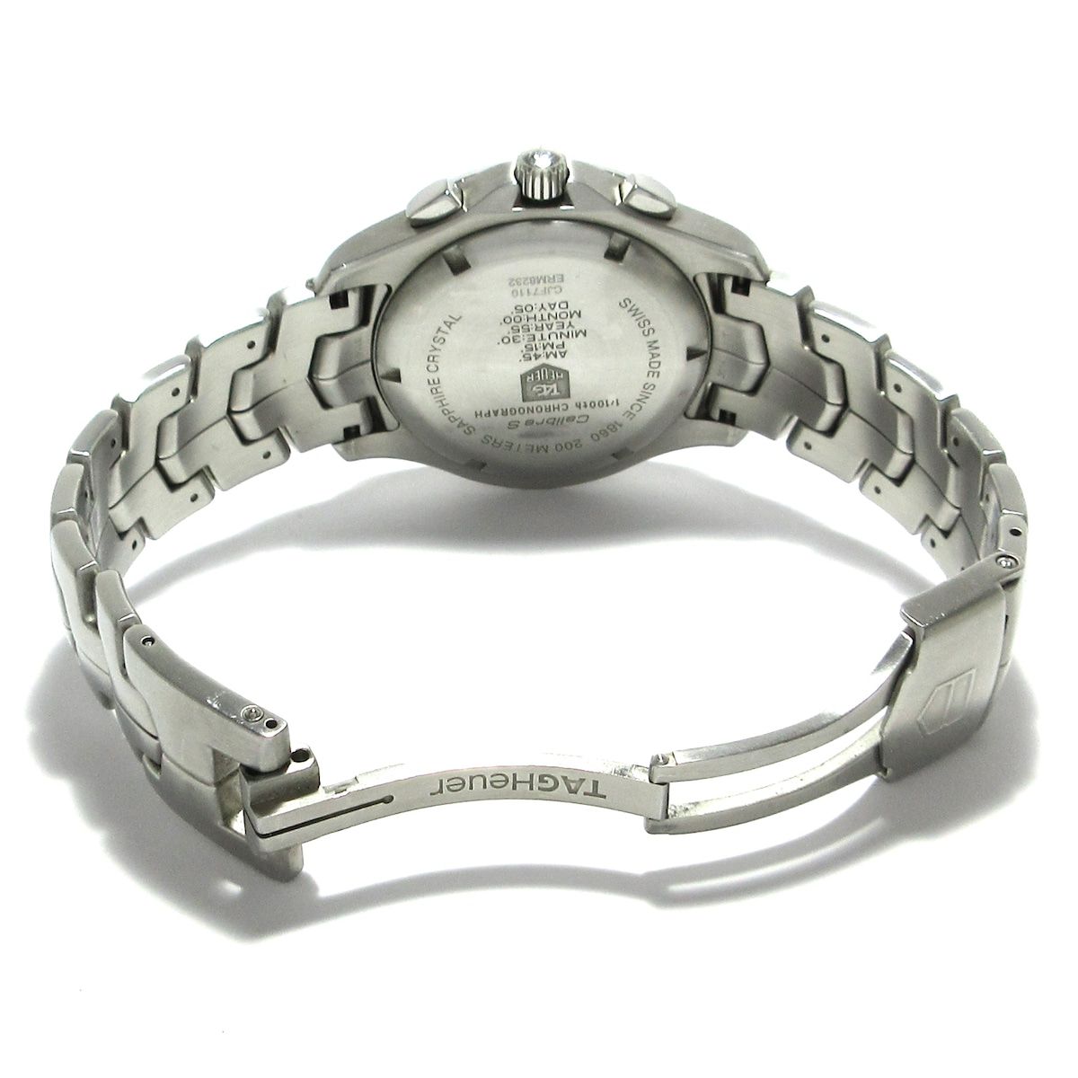 TAG Heuer(タグホイヤー) 腕時計 リンク キャリバーS CJF7110 メンズ クロノグラフ 黒
