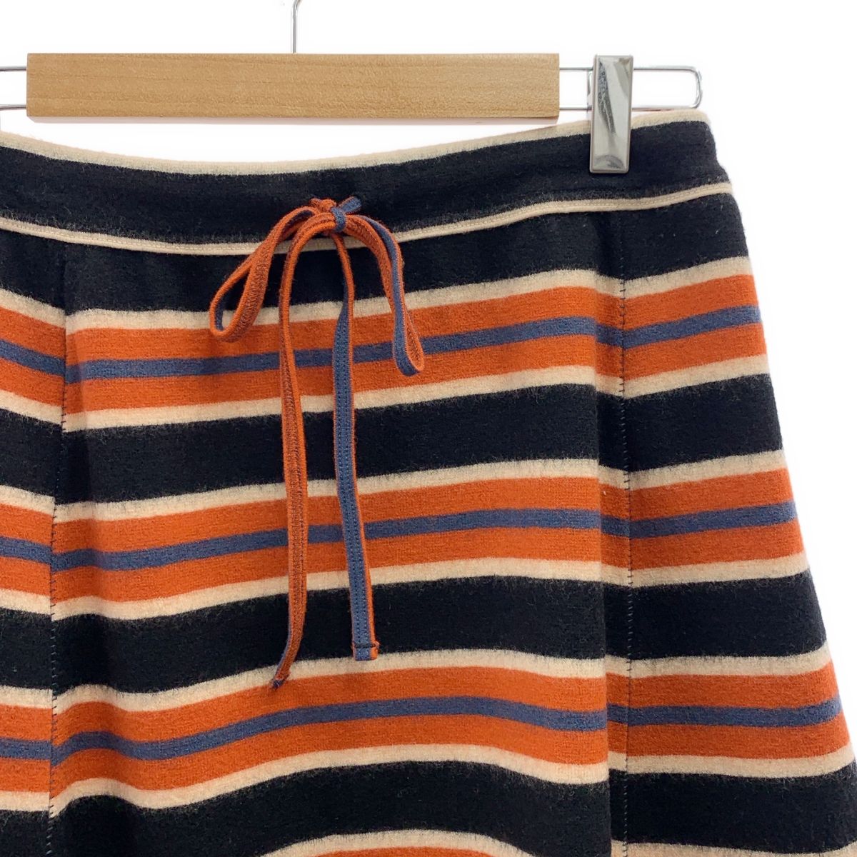 45r / フォーティファイブアール | ジャージ フラノ ボーダー スカート