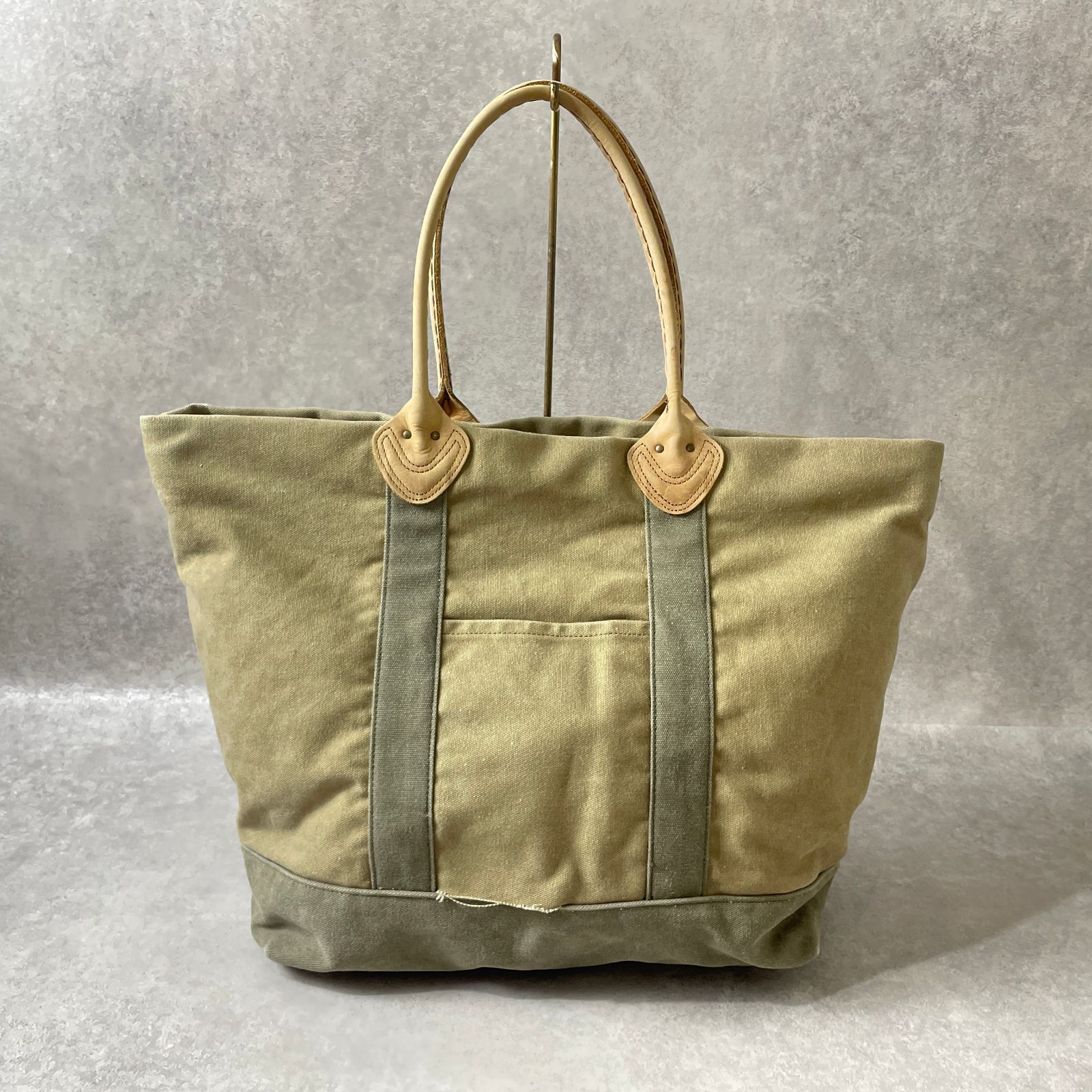 L.L.Bean キャンバス レザーハンドル トートバッグ エルエルビーン 