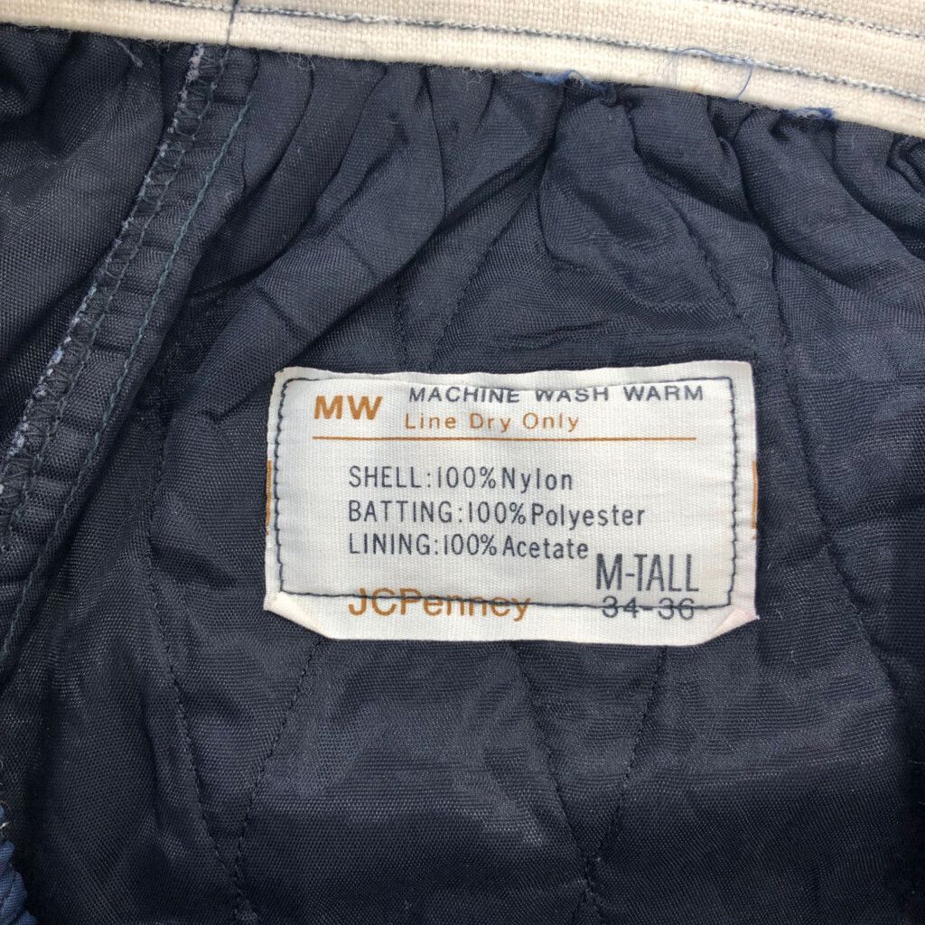 80年代 J.C.PENNEY ジェーシーペニー キルティングパンツ ネイビー