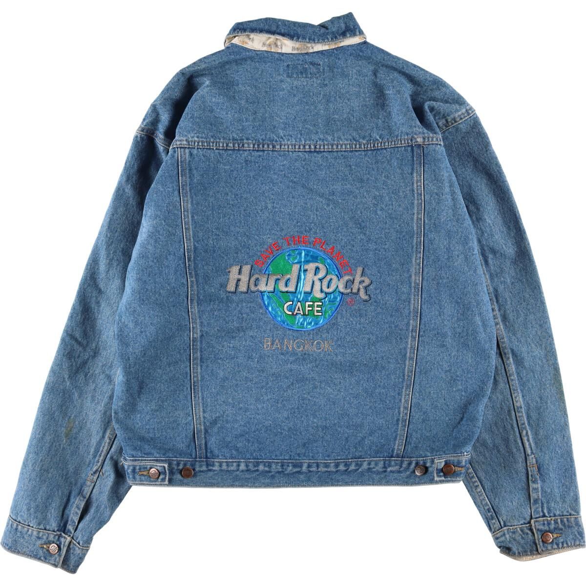 古着 ハードロックカフェ HARD ROCK CAFE BANGKOK バックロゴ デニム 