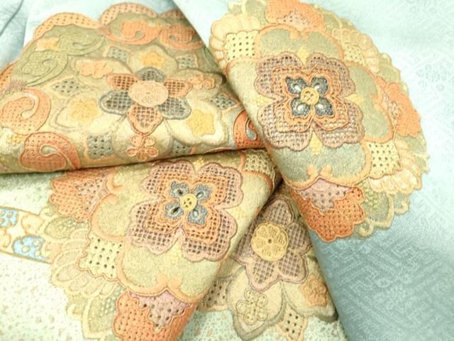 送料無料 中国三大刺繍 汕頭刺繍 スワトウ 蘇州刺繍 螺鈿 金糸