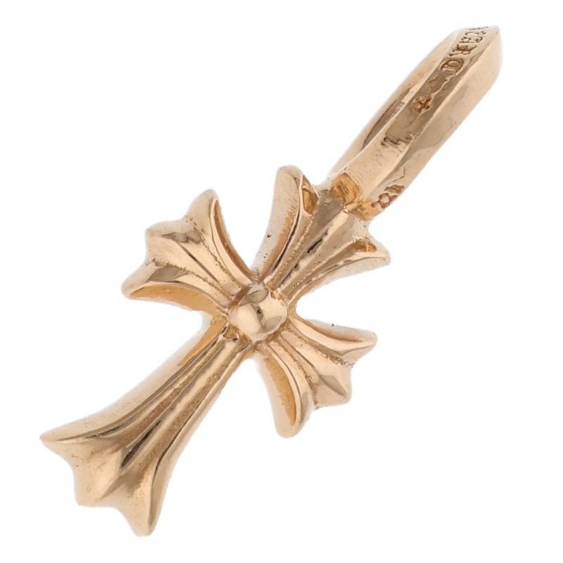 V2|CHクロススタックチャーム ゴールドネックレストップ