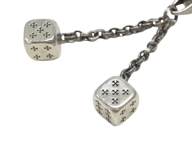 CHROME HEARTS クロムハーツ DICE DBL KEY CHAIN ダブルダイス キー  