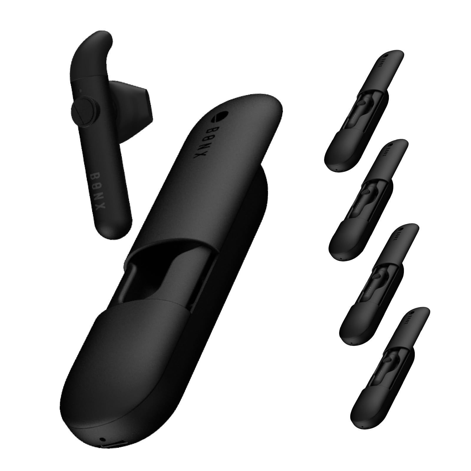トランシーバー インカム アプリ対応 Bluetooth 片耳イヤホン BONX ボンクス mini 5個入 充電ケース付き