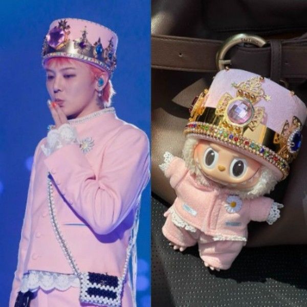 15cm-17cm / BIGBANG G-DRAGON 着用風 ぬいぐるみ服 labubu