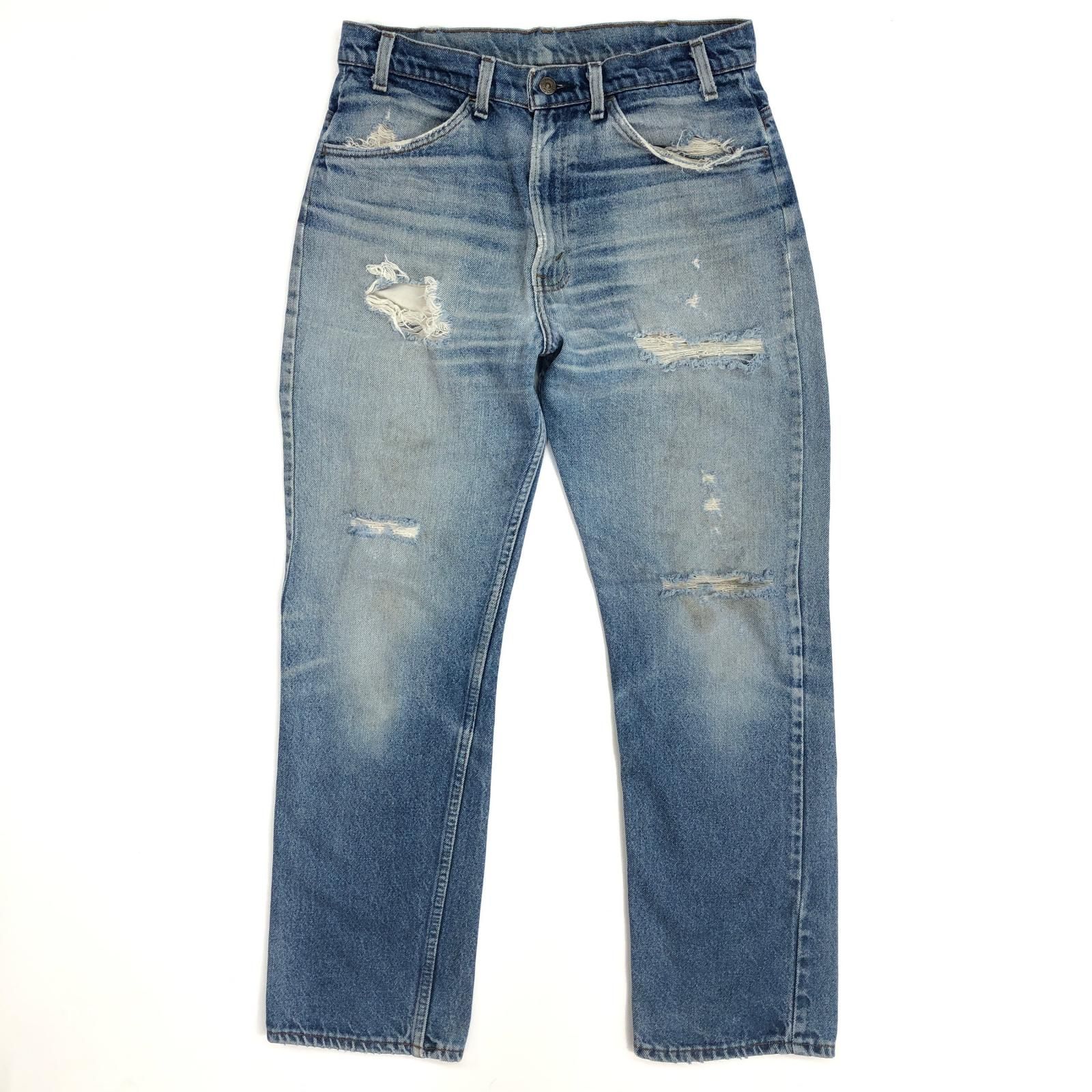 物流センター Levi s | リーバイス デニムパンツ 519-0217 80年代 ダメージあり インディゴ 107