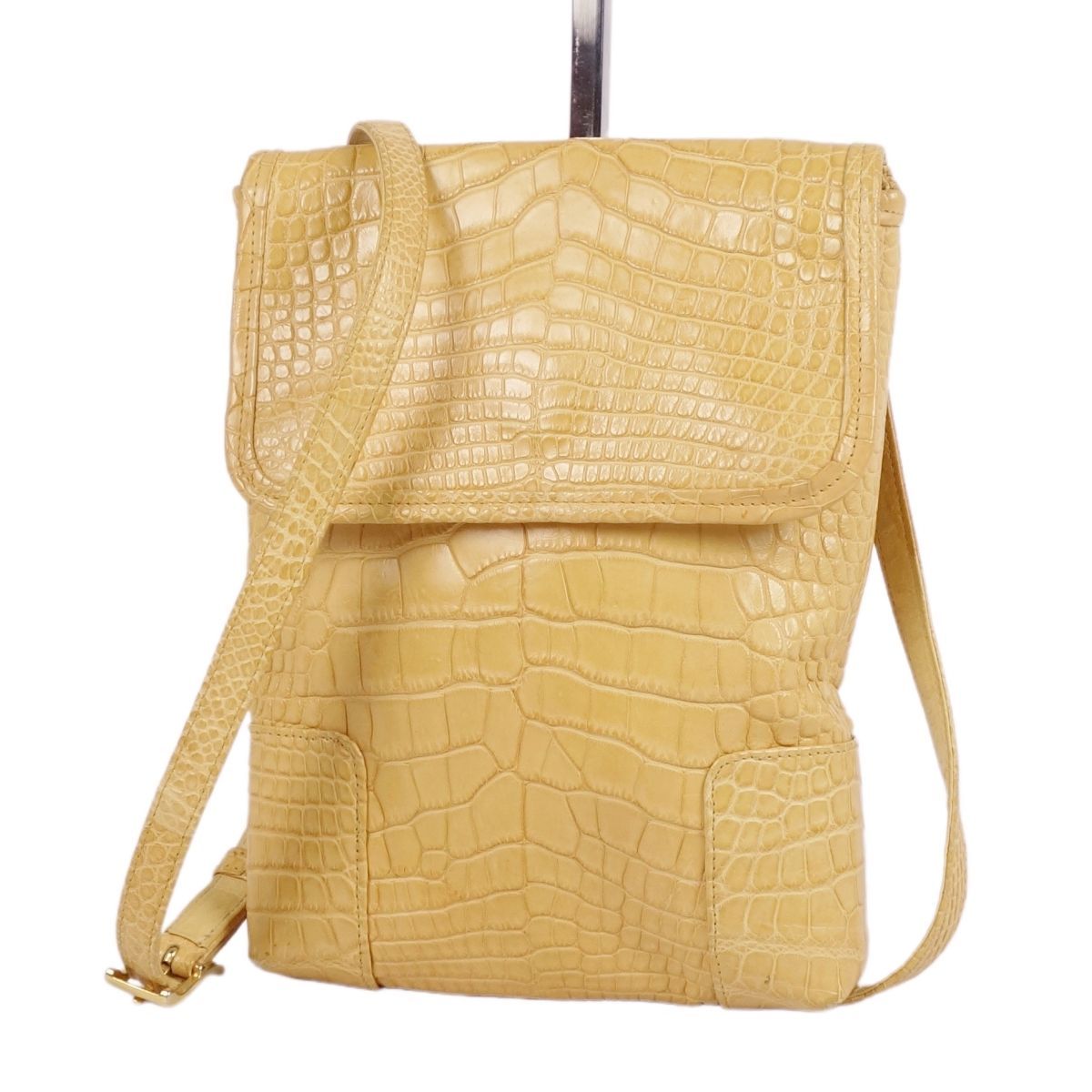 美品 クーニギン koniginw バッグ ショルダーバッグ クロコダイル  