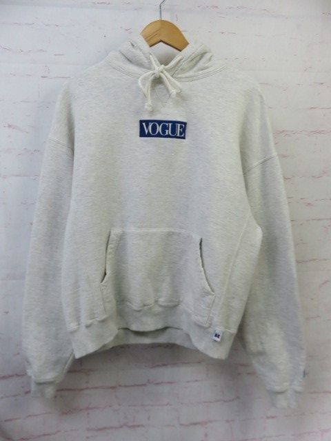【中古】KITH VOGUE ｷｽ ｳﾞｫｰｸﾞ ﾊﾟｰｶｰ ﾌｰﾃﾞｨｰ 裏起毛 ﾗｲﾄｸﾞﾚｰ S 991837797