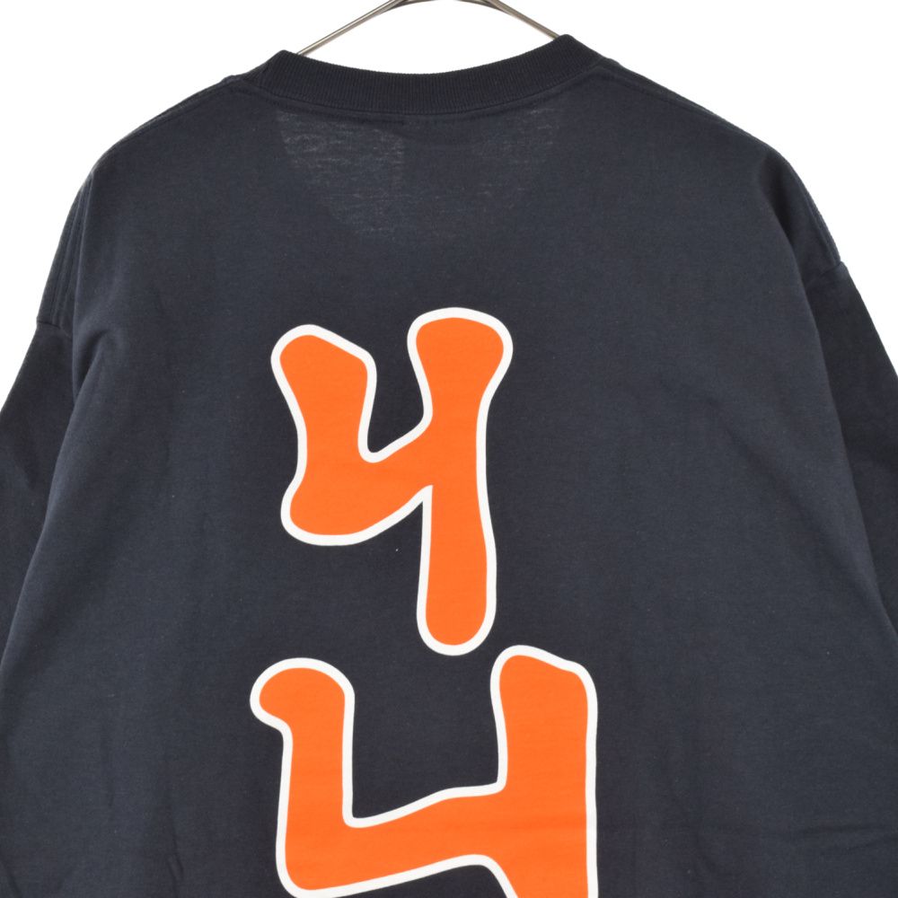 SUPREME (シュプリーム) 22AW ×New York Yankees Kanji MLBi Teams Tee ×ヤンキース  最高ロゴプリントクルーネック半袖Tシャツ ネイビー - メルカリ