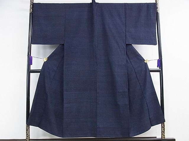 平和屋着物□極上 男性 結城紬 アンサンブル 80亀甲 総詰め 榛色地  