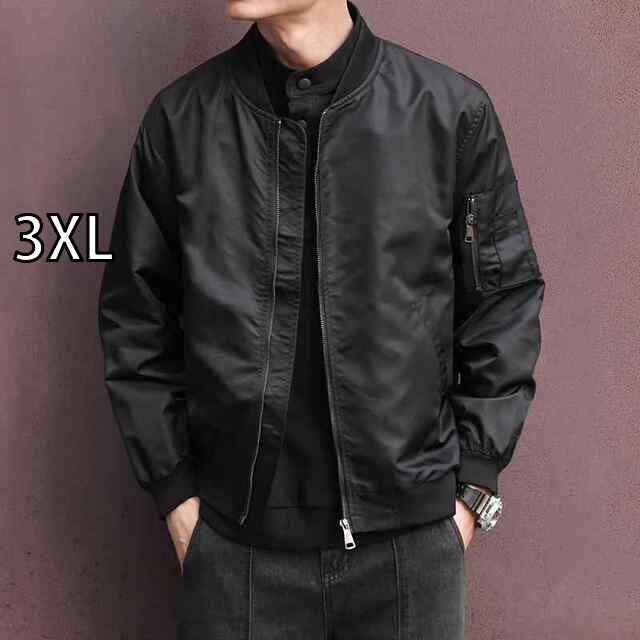 [3XL]メンズ 服 シンプル ファッション オシャレ 大人 かっこいい 大きいサイズ ストリート 紳士服 カジュアル ジャケット ゆったり ベースボール カラー ワークジャケット