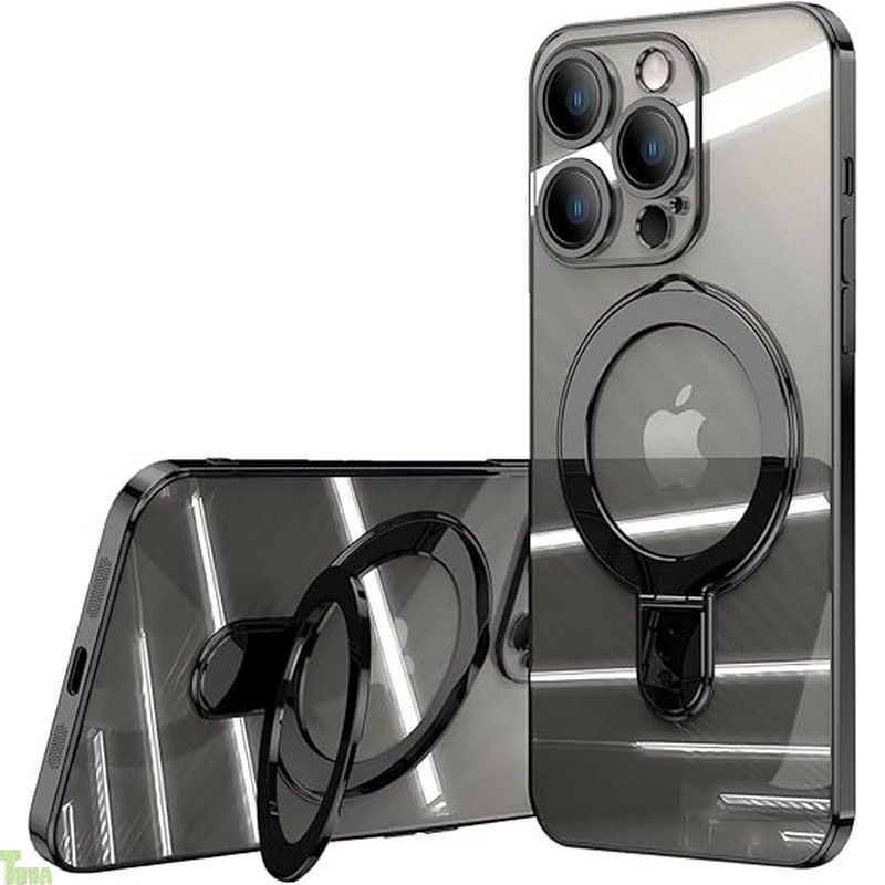 MuZiF iPhone 17 Air 用 ケース クリア MagSafe対応 リング付き メッキ加工 カバー 車載ホルダー対応 多機能 レンズ保護 薄型軽量 耐衝撃構造 透明柔らかいTPU アイフォン17 Air 用 磁気カバー クリアケ