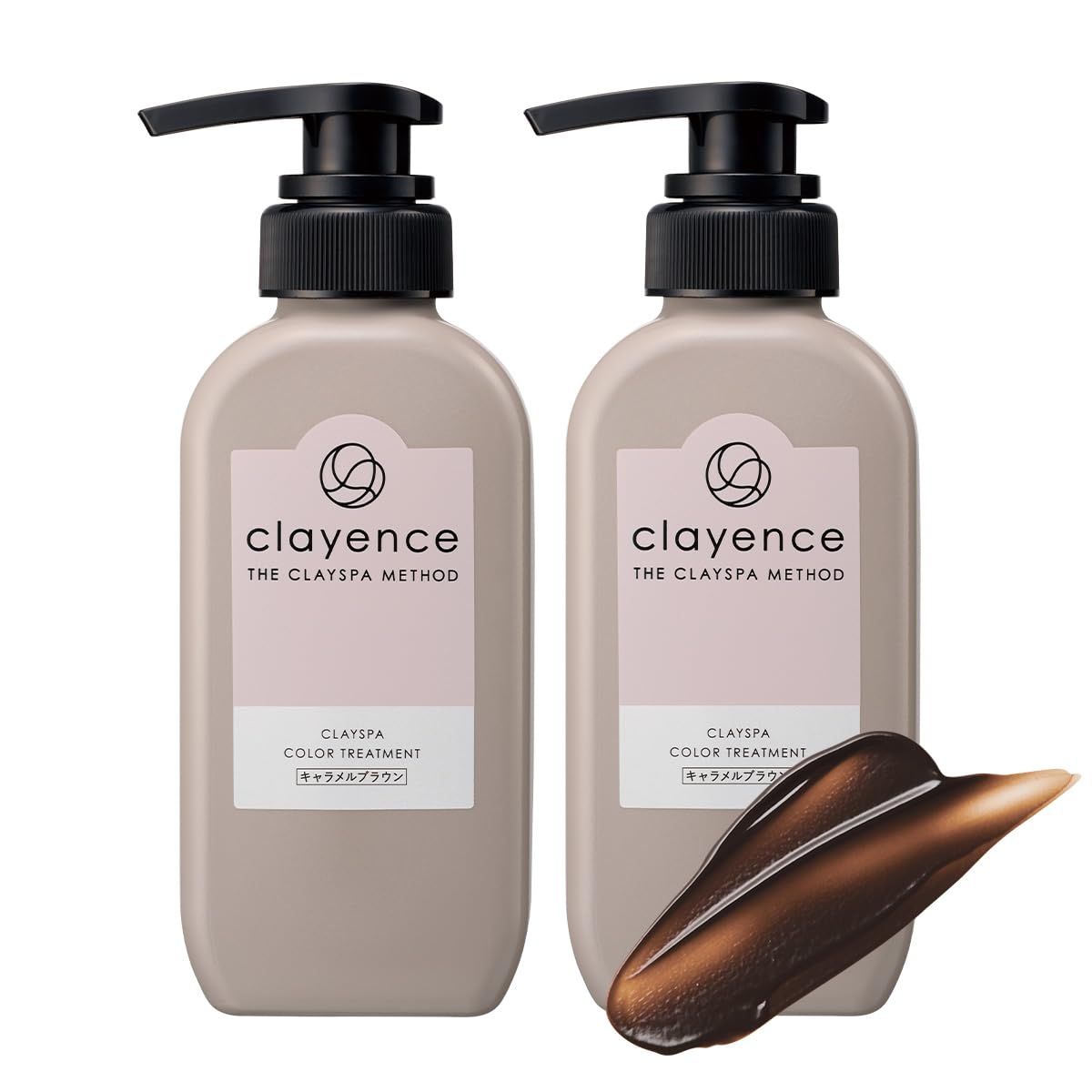 CLAYENCE クレイエンス クレイスパ カラートリートメント キャラメルブラウン 235g 2点セット ＜ やすらぐフルーティーu0026フローラルの香り ＞ カラーリング ダメージ補修 カラー維持 無添加 [