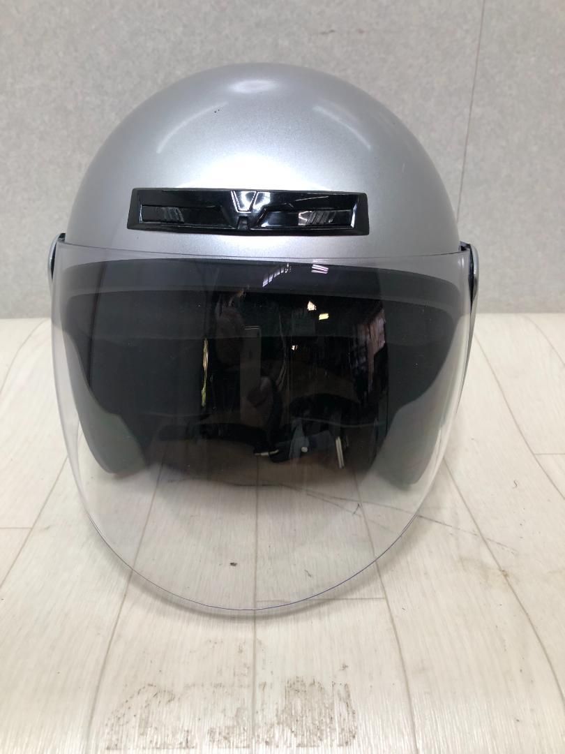ヘルメット 原付 バイク NT-022 シルバー フリーサイズ　75026-
