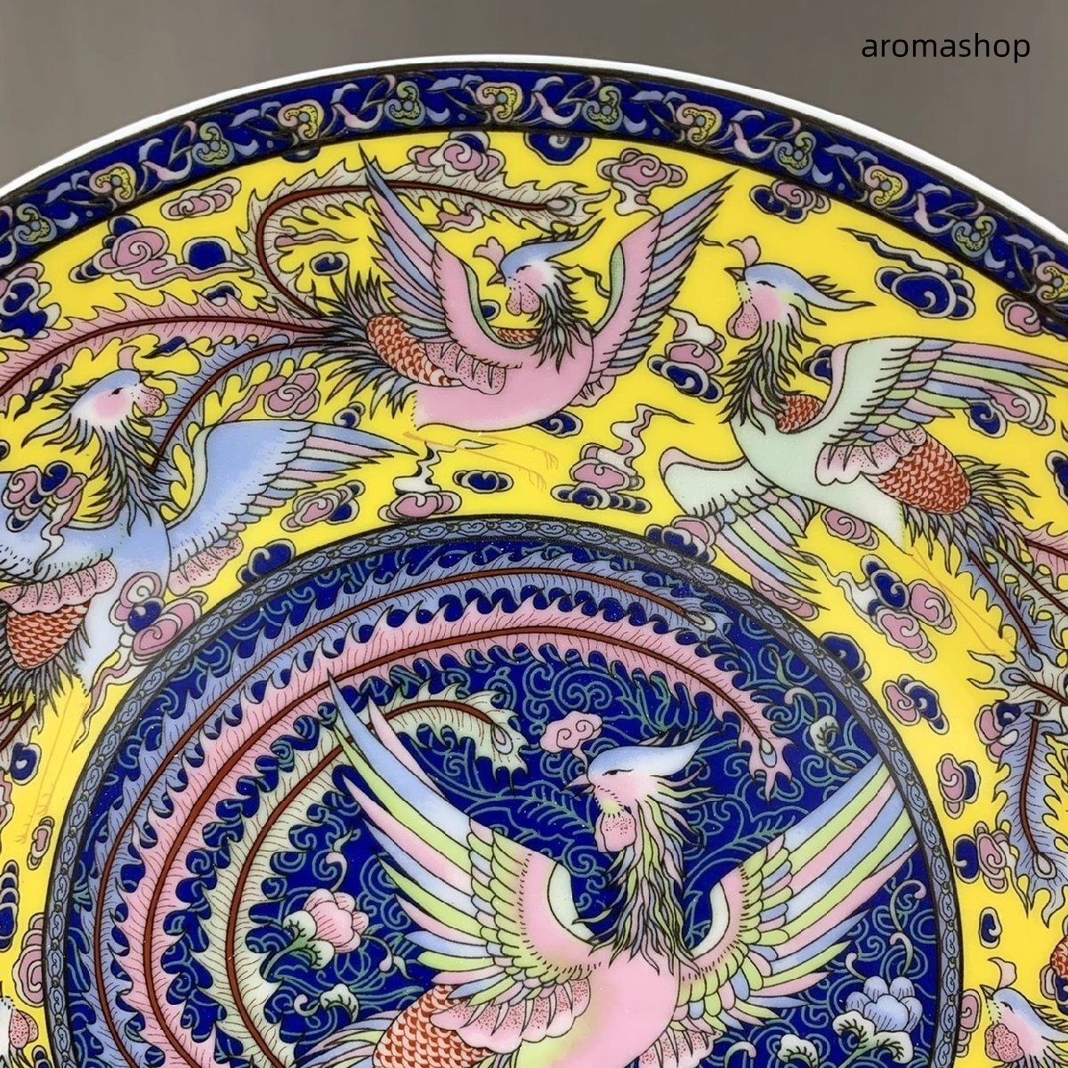 烏金釉龍鳳皿 景徳鎮 陶磁器 現代工芸品 置物 烏金釉龍鳳皿 景徳鎮 陶磁器 現代工芸品 置物 - メルカリ