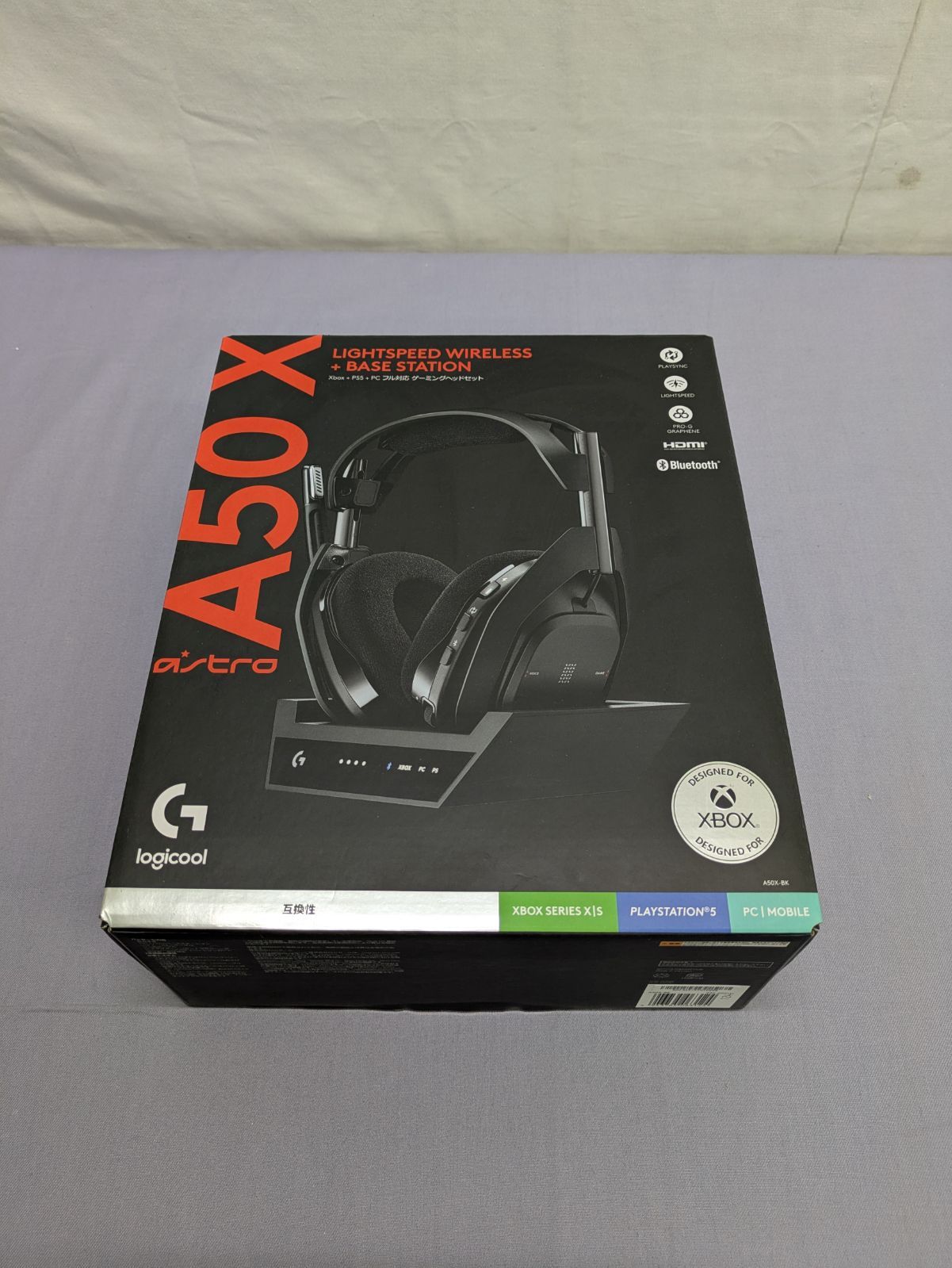 Logicool G ASTRO A50 X LIGHTSPEED A50X-BK ワイヤレス ヘッドセット ベースステーション ミックスアンプ 内蔵 マイク付き Bluetooth PS5 PS4 Xbox PC 正規品 830