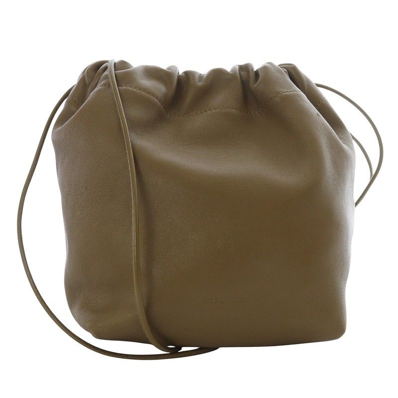 美品USEDジルサンダー　ドローストリングバッグ　茶 中古・古着通販】JIL SANDER (ジルサンダー) ドローストリングダッフル