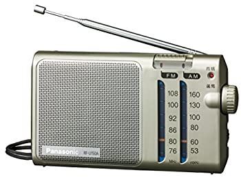 生活家電 【】(非常に良い)Panasonic FM/AM 2バンドラジオ シルバー RF 
