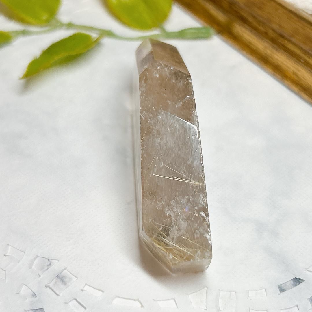 天然石ルチルクォーツのポイント　原石　置物NO.051107 天然石ルチルクォーツのポイント 原石 置物NO.051107 Amazon.co.jp