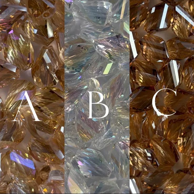 パミュパーツ クリスタルガラスビーズうねっと菱形 NEXPOTALLINN_EU