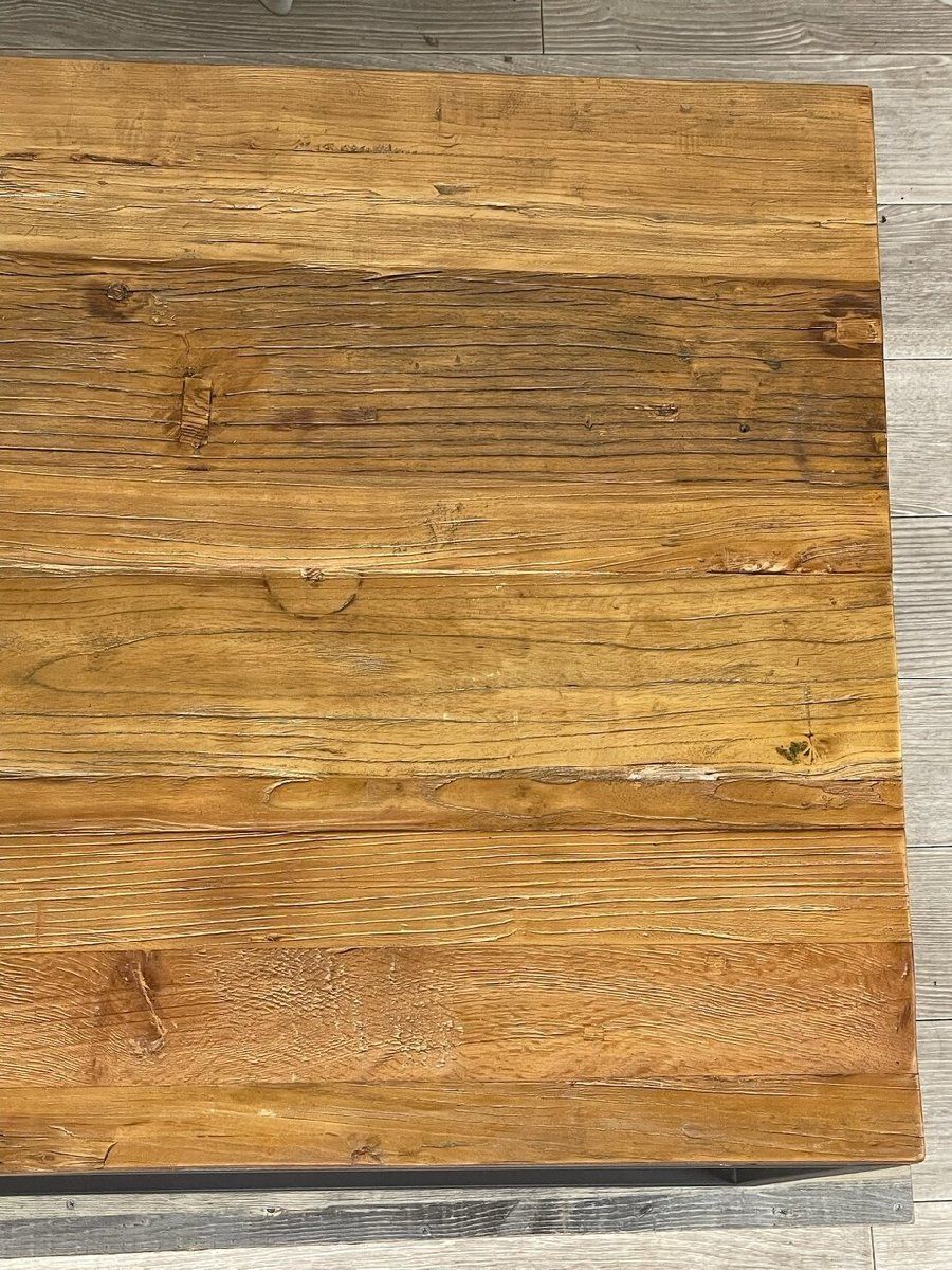 GS42 クラッシュゲート ライグ 古材 天板 センター テーブル ロー