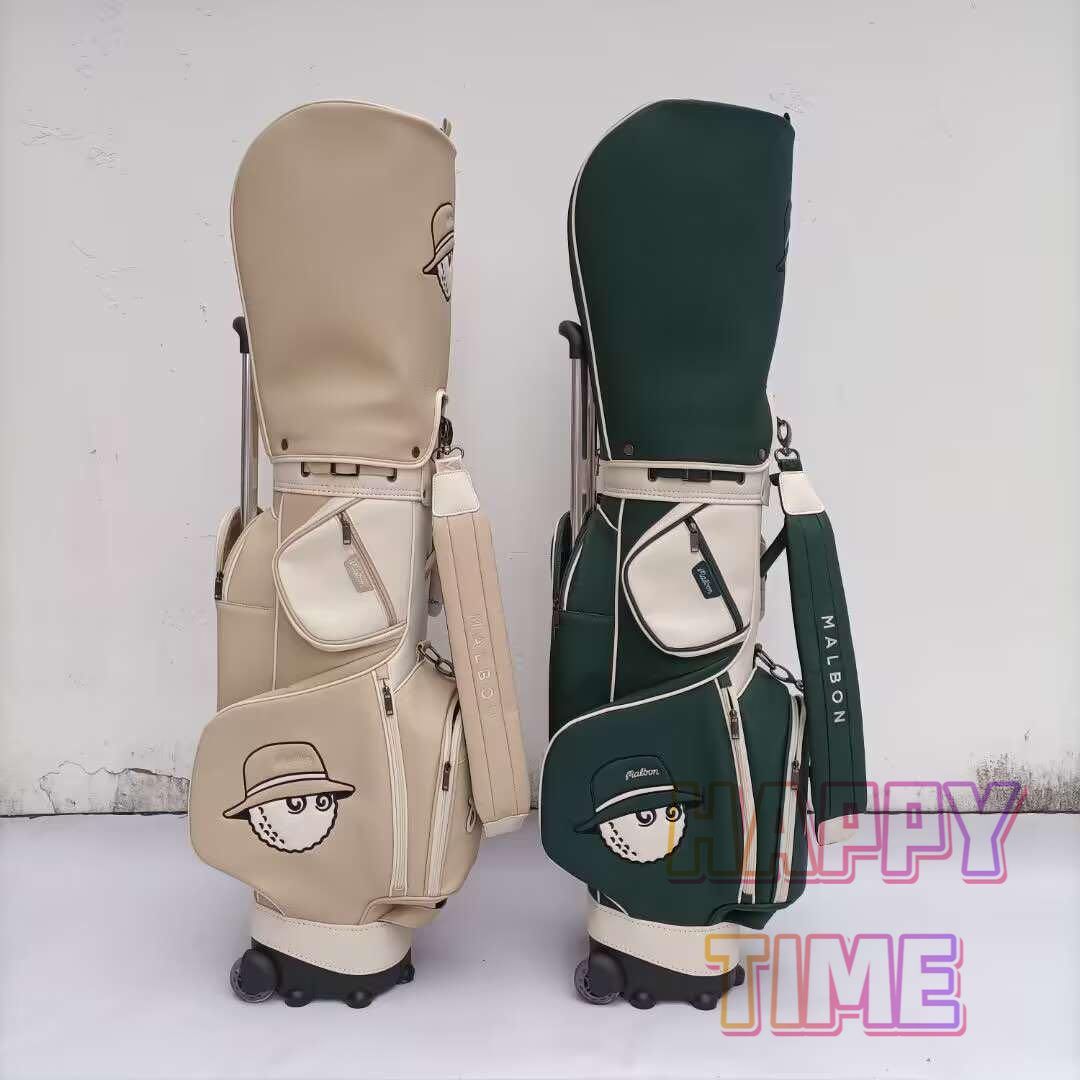 Malbon golf マルボン ゴルフ キャディバッグ キャスター型 ベージュ Malbon golf マルボン ゴルフ キャディバッグ キャスター型 ベージュ