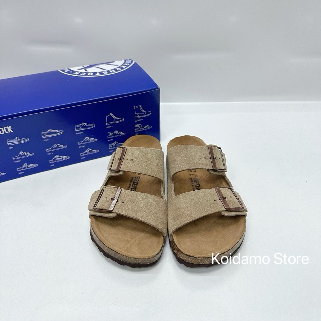 BIRKENSTOCK ビルケンシュトック Arizona / アリゾナレザー コルクソールサンダル  トープ箱付男女兼用