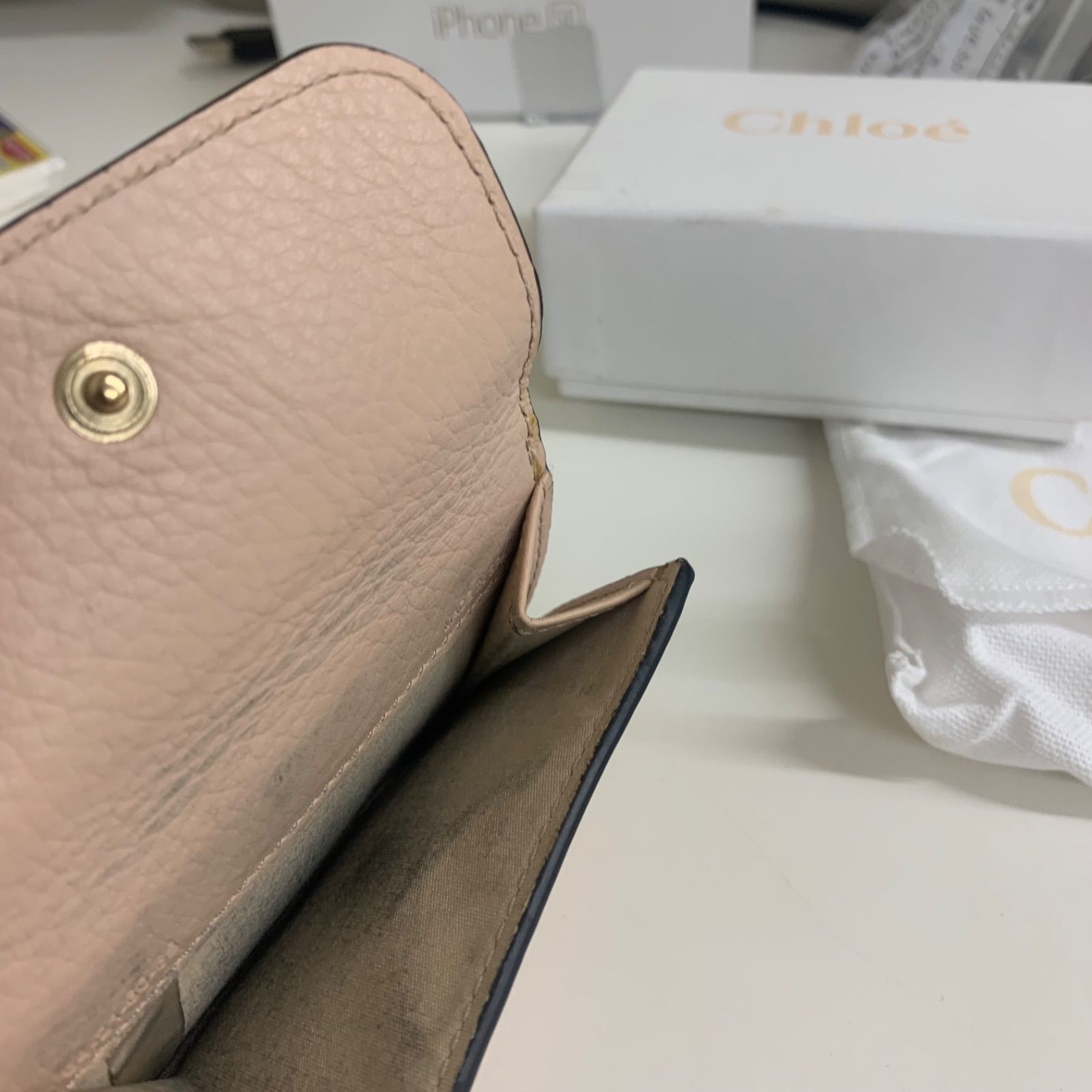 【新発売】今週の市販 財布 クロエ 三つ折り財布 メルカリ - Chloe レディース ピンク 小物