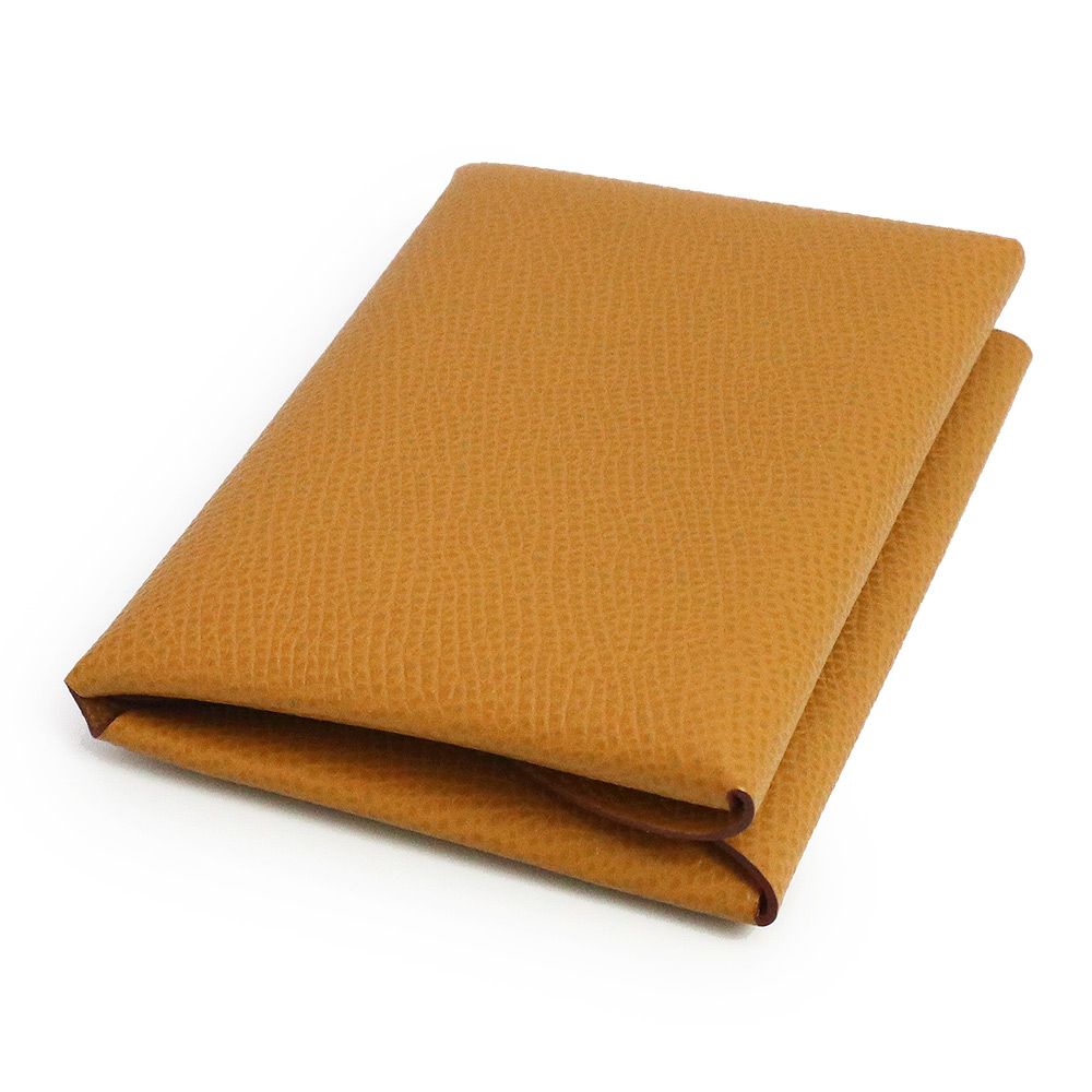 HERMES エルメス カルヴィ コインケース ブラウン ヴォーエプソン　レザー エルメス カルヴィ デュオ ヴェルソ ヴォーエプソン コイン