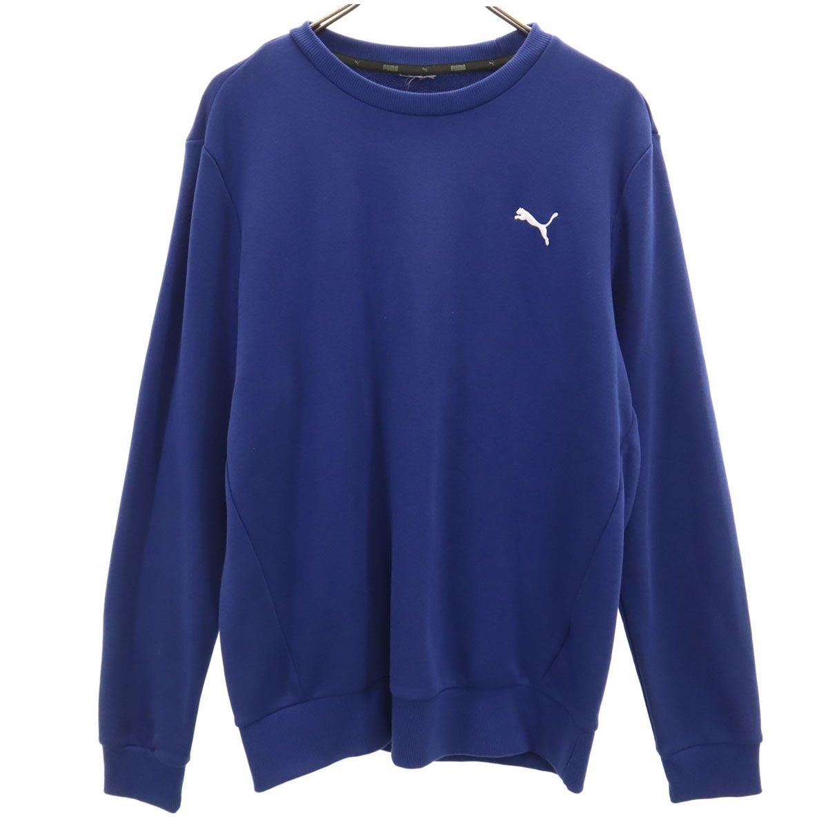 PUMA プーマ 長袖 スウェット トレーナー ブルー系 メンズ 古着 - メルカリ