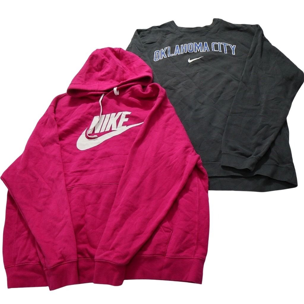 古着卸 まとめ売り ナイキ NIKE スウェット 8枚セット メンズ 2XL |3XL センターロゴ スウォッシュ フーディー 古着 NC0988