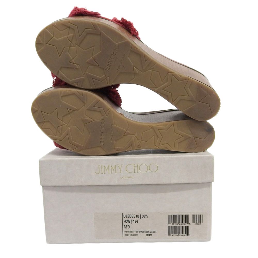 未使用 JIMMY CHOO ジミーチュウ DEEDEE 80 厚底 サンダル