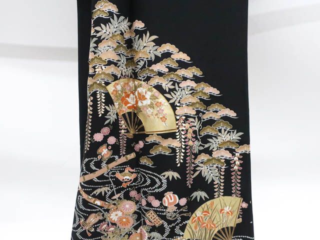 あんずちゃん♥︎専用❣️着物リメイク❣️ 黒のロングブラウス2点 B48JS251_model_BLIV-04.jpg