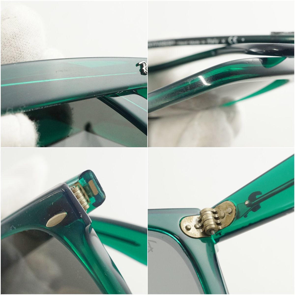 サングラス RayBan WAYFARER RB2140-F USED品 6615/B1 グリーン