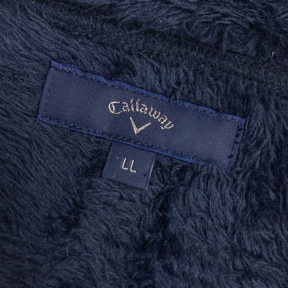 サイズ：LL CALLAWAY キャロウェイ 裏起毛 切替 ボア ジップジャケット