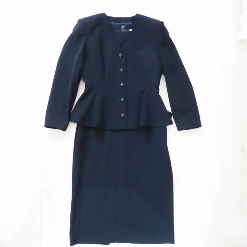 M06-k031 pierre cardin ピエールカルダン ポリエステル|キュプラ アンサンブル フォーマルワンピース ジャケット 13A3 ブラック