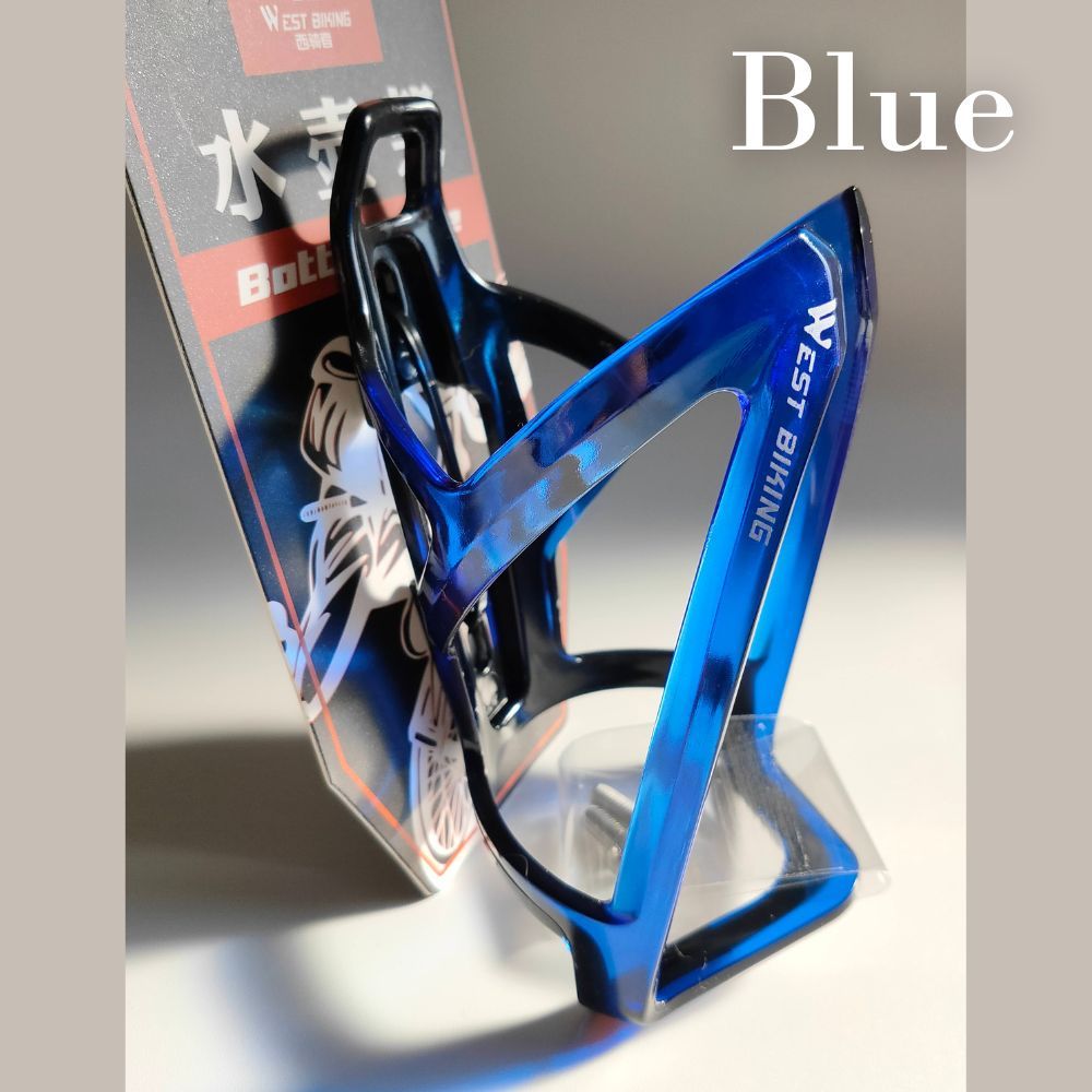 クリアボトルケージ 黒/青 westbiking 自転車 ドリンクホルダー ボトル