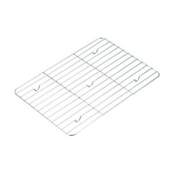 〔3セット〕 角バット用 アミ 調理器具 215×285mm 12枚取 シルバー ステンレス 味道 キッチン 台所