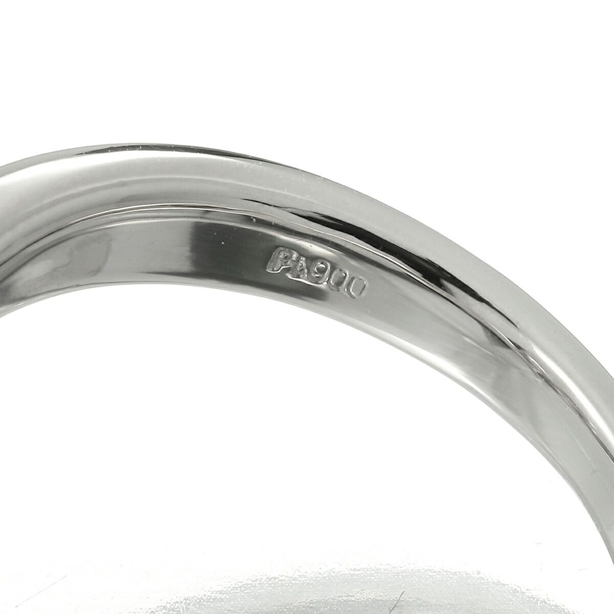 V字リング 指輪 ダイヤモンド 0.28ct PT900 11号 中古 プレラブド 返品  