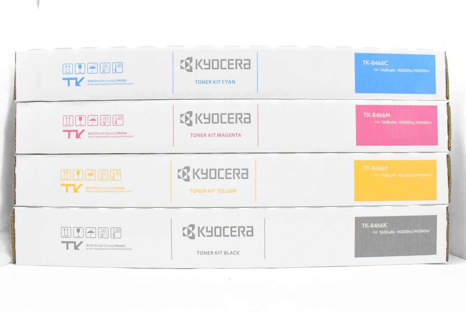未使用 京セラ 純正 トナー TK-8466 4色（シアン・マゼンタ・イエロー