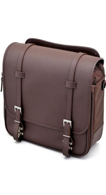 ヘンリービギンズ Henly Begins デイトナ バイク用 サイドバッグ 18L サドルバッグ DHS-55 プレーン|ブラウン 48394