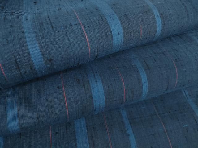 平和屋着物▽上質な紬 単衣 楓文 正絹 逸品 DAAT9848az （平和屋着物  