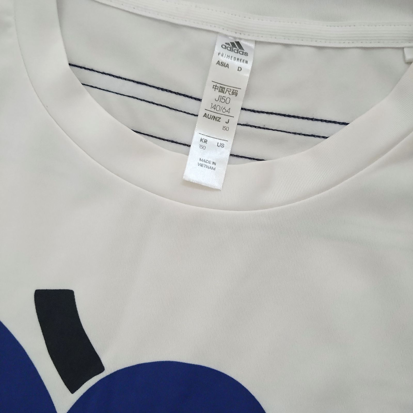 adidas アディダス テニス スポーツ ウェア マリメッコ Tシャツ J150 （レディースMサイズ相当） 中古品 白青 - メルカリ