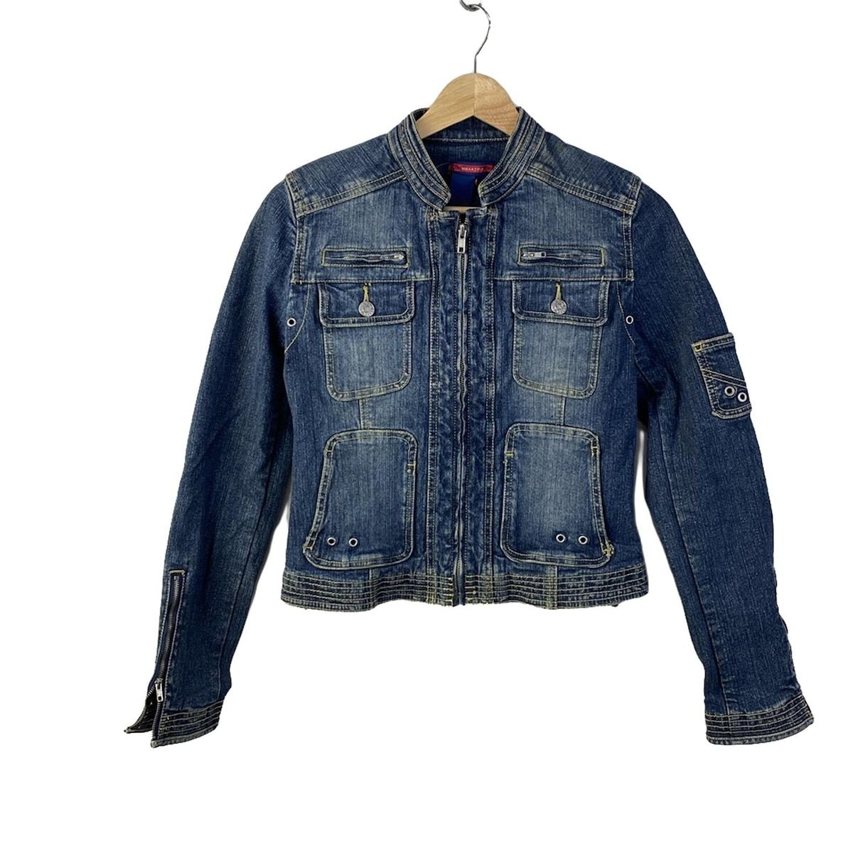 ジャケット BCBG BCBG MAXAZRIA】ポンチョ型ジャケット ネイビー