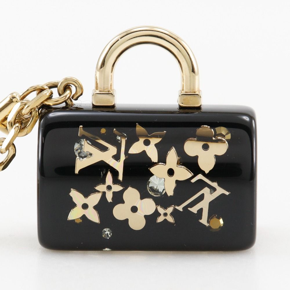 LOUIS VUITTON ルイ ヴィトン ポルトクレ スピーディー アンクルージョン ヴィンテージ M65444 樹脂系×金メッキ×ラインストーン ゴールド レディース チャーム KARIMZIABAT_FR