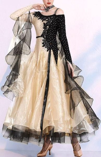 社交ダンスドレス モダンダンス　キラキラ　シャンパン オーダーメイド 社交ダンスドレス モダンダンス キラキラ シャンパン オーダーメイド