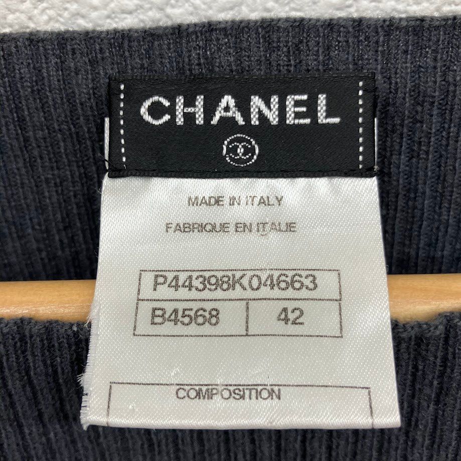 美品✨CHANEL メッシュ　アンサンブル　ワンピース　42 CHANEL シャネル ワンピース 42サイズ P44398K04663 オレンジ