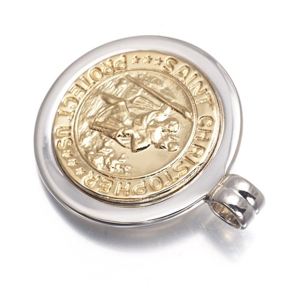 ティファニー ペンダントトップ セントクリストファー コイン シルバー 925 K18YG 175507