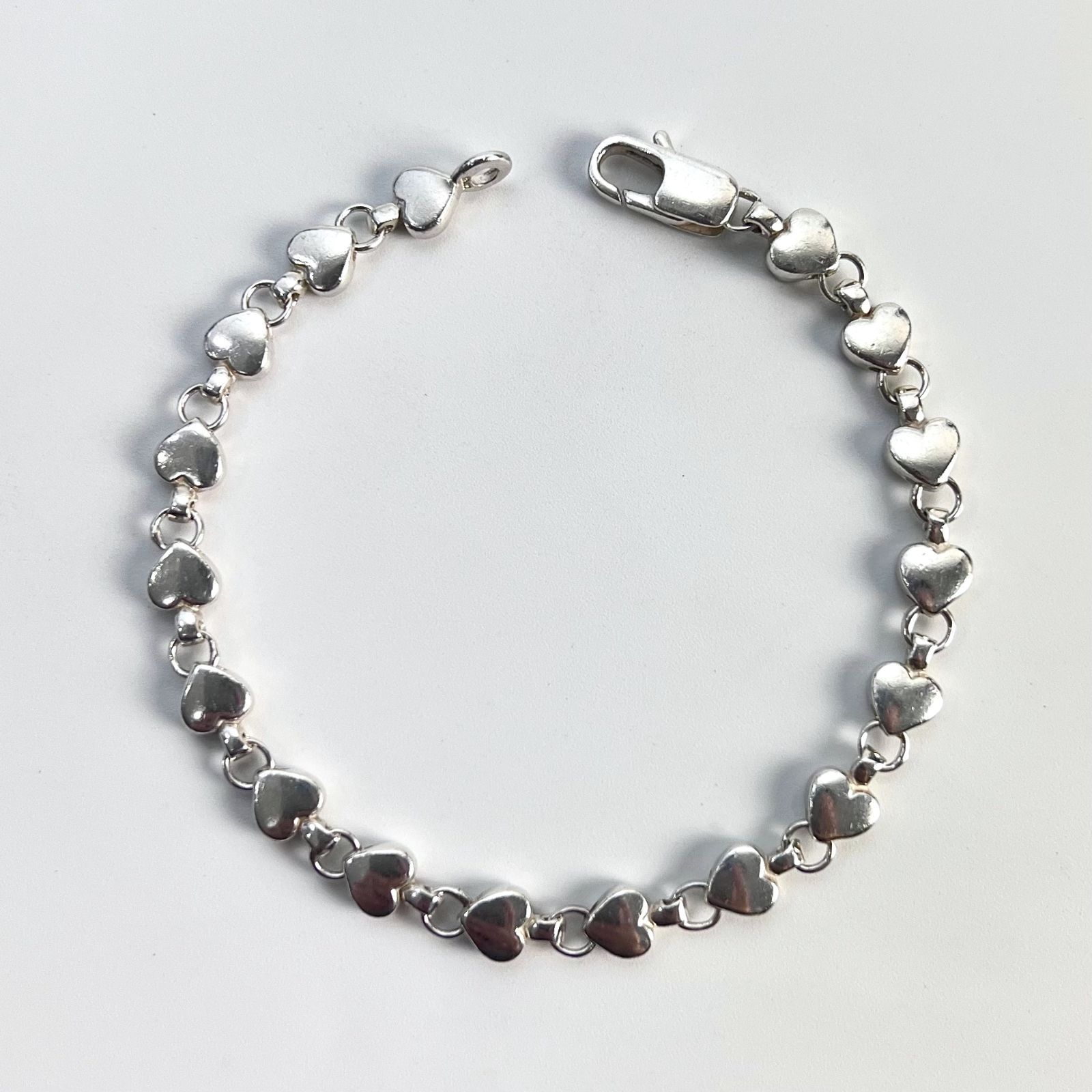 TIFFANY&Co. ティファニー SV925 パフ ハート ブレスレット シルバー 